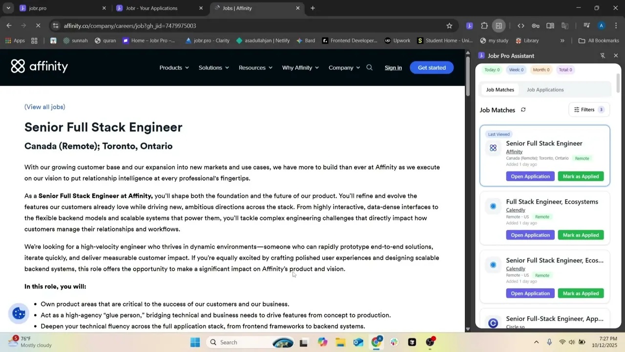 Video poster: Jobr Chrome extension walkthrough